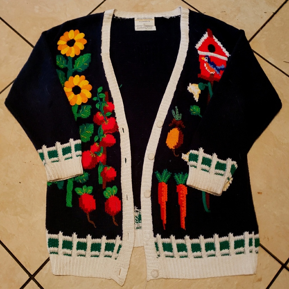 RARE Marisa christina classics floral cardigan